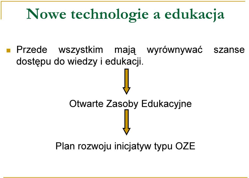 dostępu do wiedzy i edukacji.