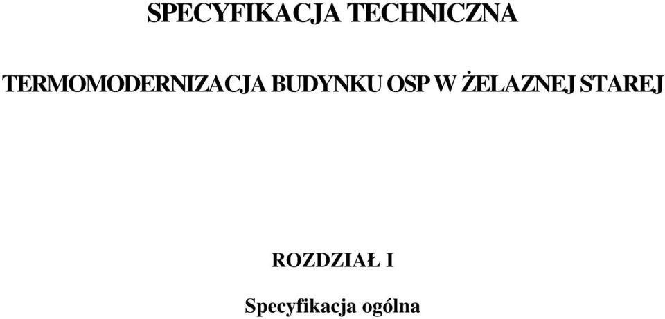 OSP W śelaznej STAREJ
