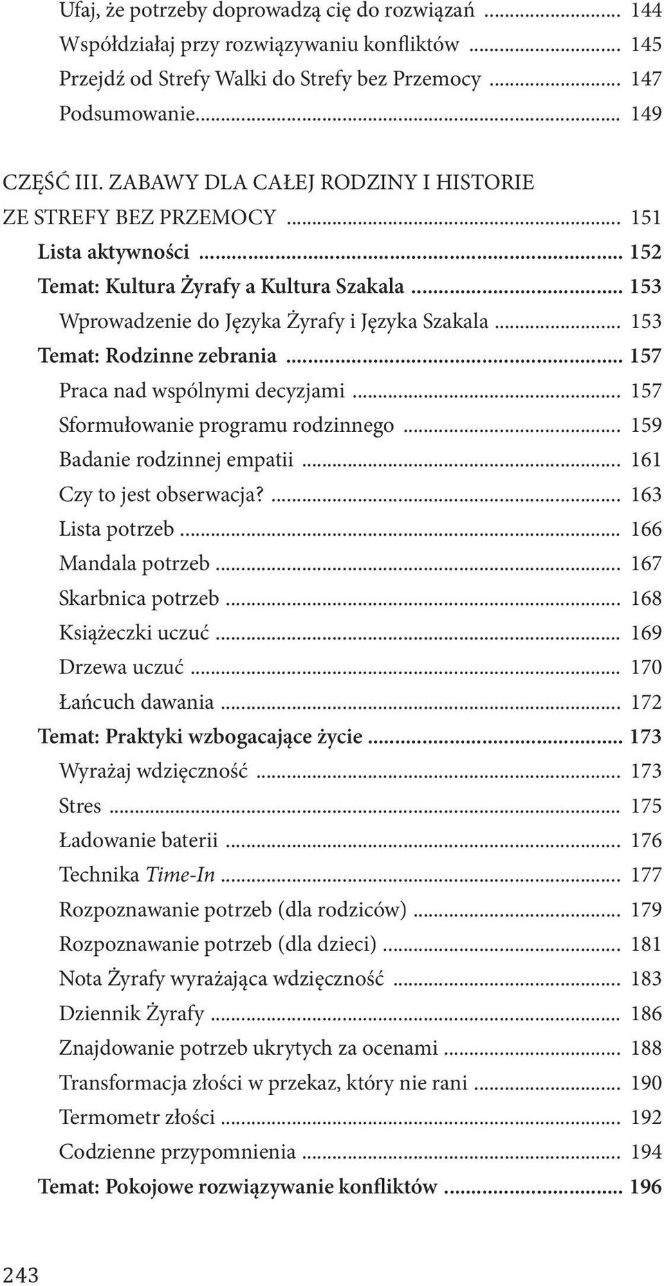 .. 153 Temat: Rodzinne zebrania... 157 Praca nad wspólnymi decyzjami... 157 Sformułowanie programu rodzinnego... 159 Badanie rodzinnej empatii... 161 Czy to jest obserwacja?... 163 Lista potrzeb.