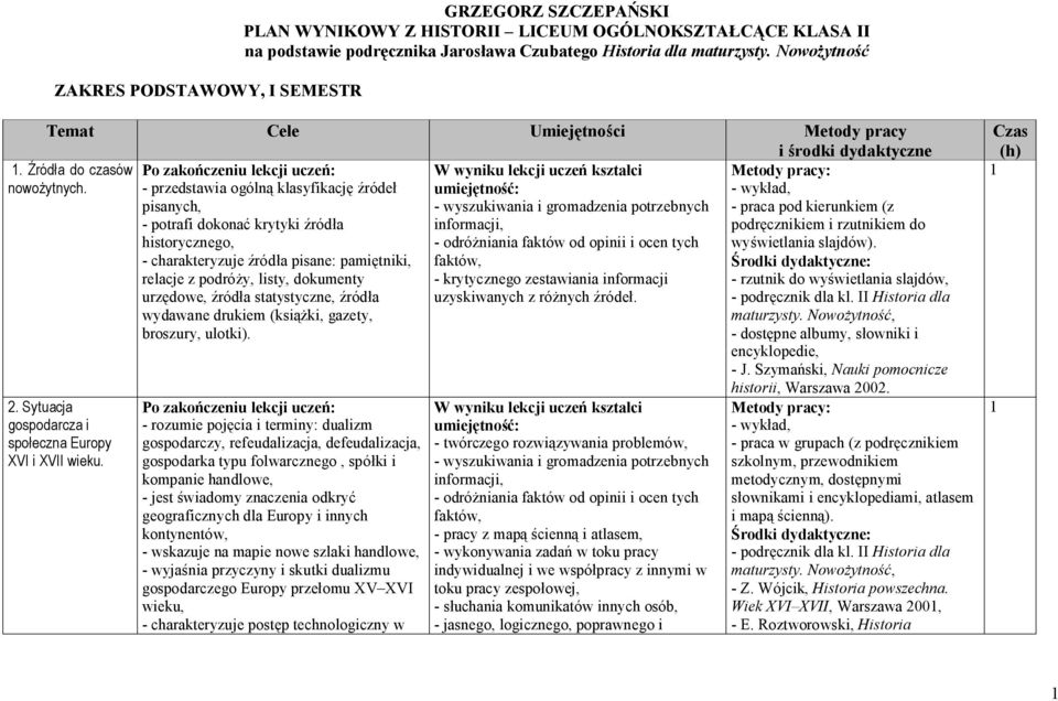 pisane: pamiętniki, relacje z podróży, listy, dokumenty urzędowe, źródła statystyczne, źródła uzyskiwanych z różnych źródeł. wydawane drukiem (książki, gazety, broszury, ulotki). 1.