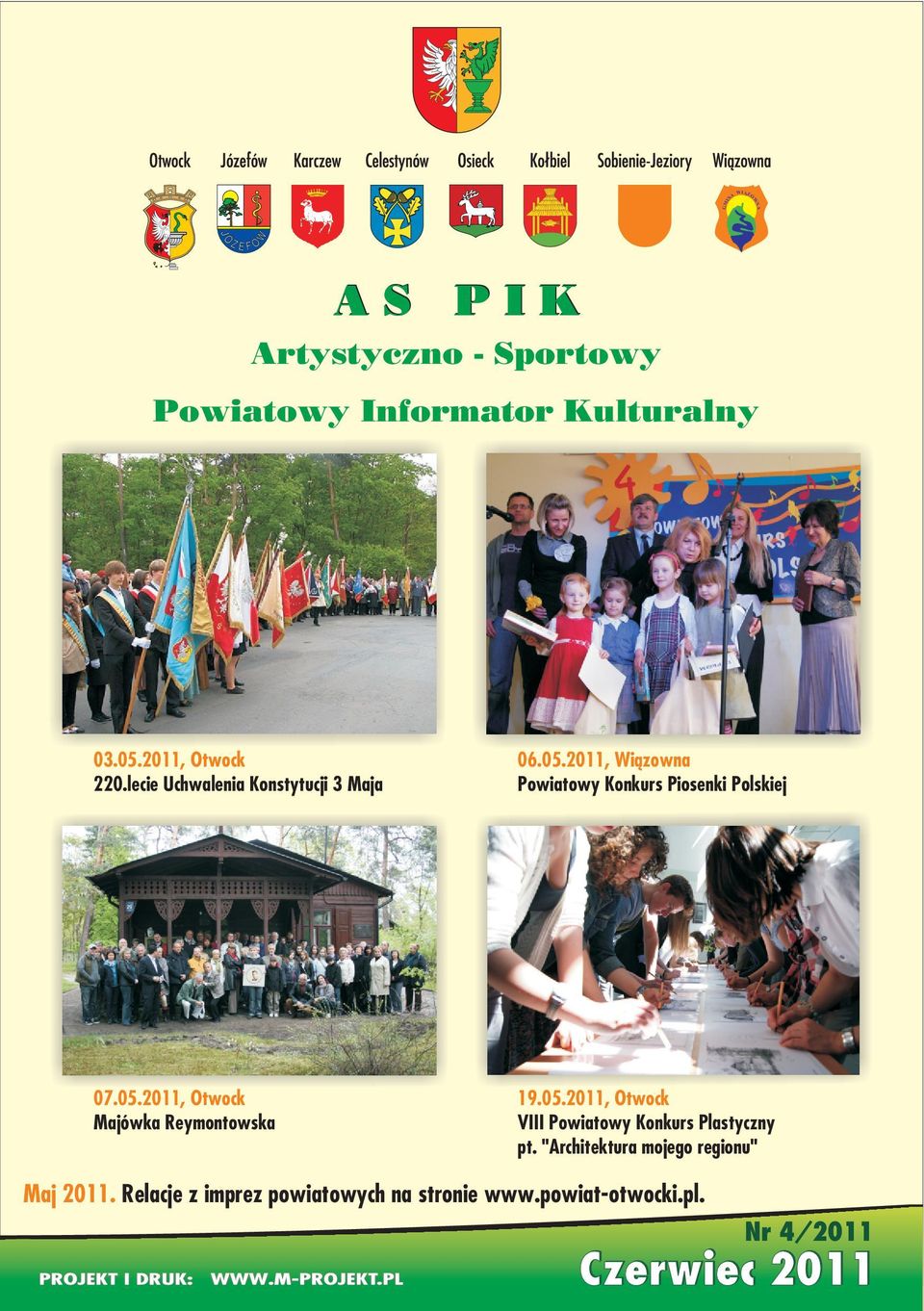 05.2011, Otwock VIII Powiatowy Konkurs Plastyczny pt. "Architektura mojego regionu" Maj 2011.
