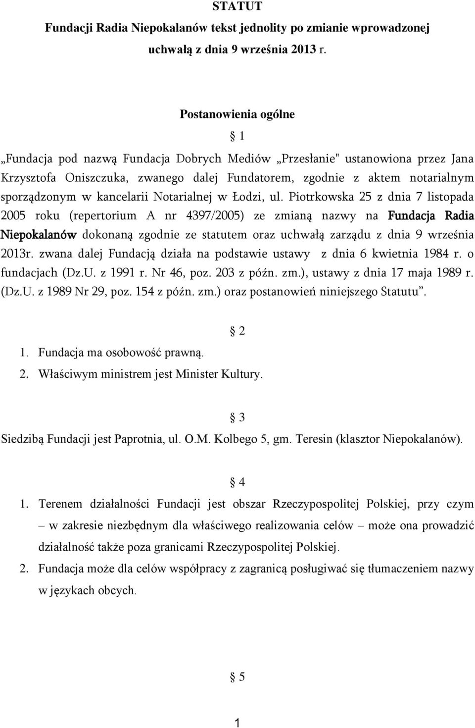kancelarii Notarialnej w Łodzi, ul.