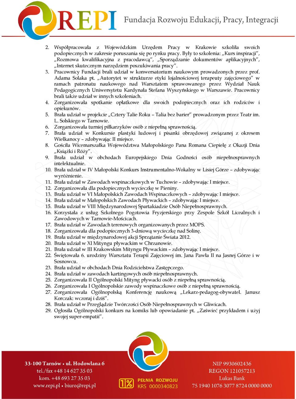 Pracownicy Fundacji brali udział w konwersatorium naukowym prowadzonych przez prof. Adama Solaka pt.