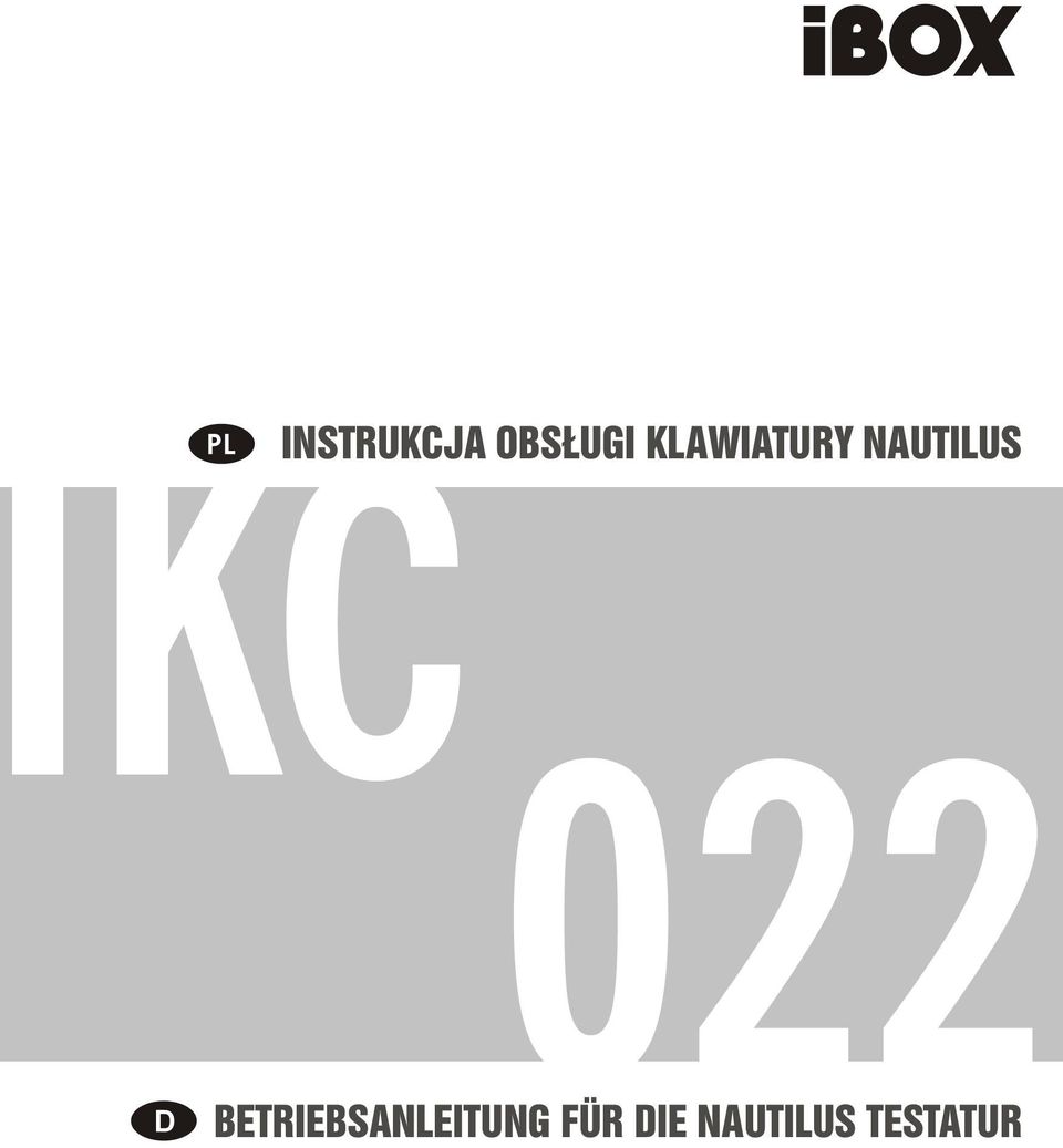 022 BETRIEBSANLEITUNG