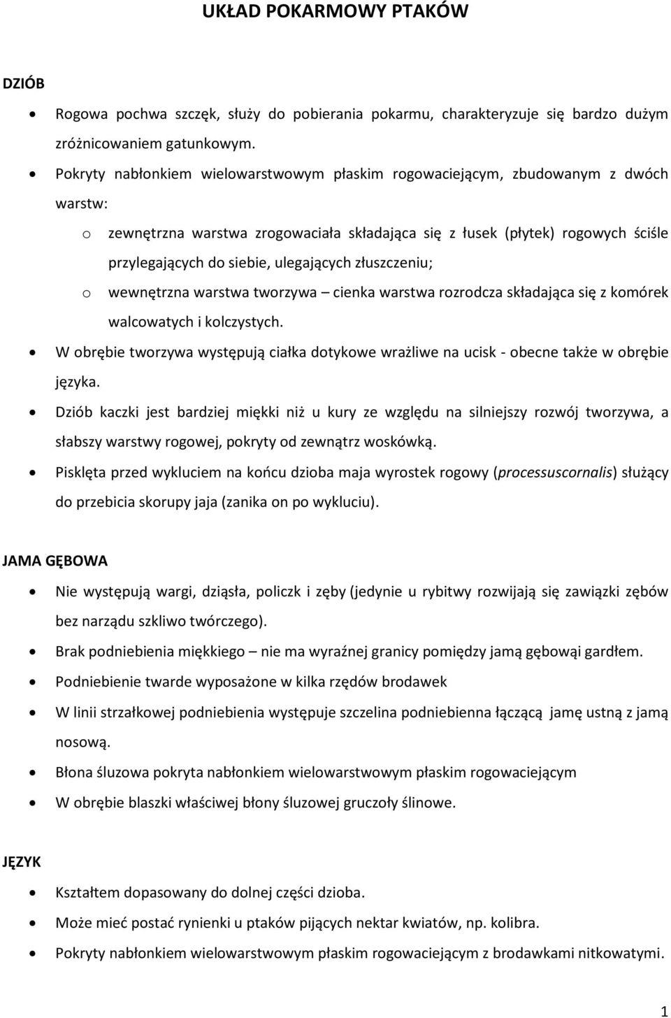 ulegających złuszczeniu; o wewnętrzna warstwa tworzywa cienka warstwa rozrodcza składająca się z komórek walcowatych i kolczystych.