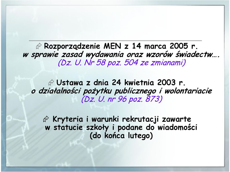 504 ze zmianami) Ustawa z dnia 24 kwietnia 2003 r.