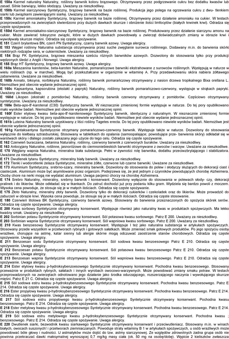 Uważany za E 150c Karmel amoniakalny Syntetyczny, brązowy barwnik na bazie roślinnej. Otrzymywany przez działanie amoniaku na cukier.