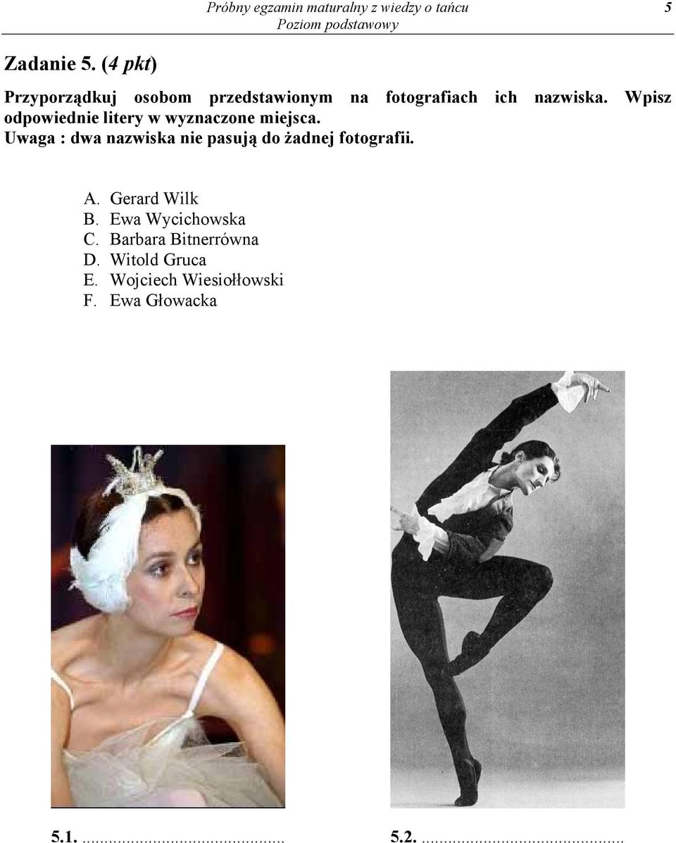 Wpisz odpowiednie litery w wyznaczone miejsca.