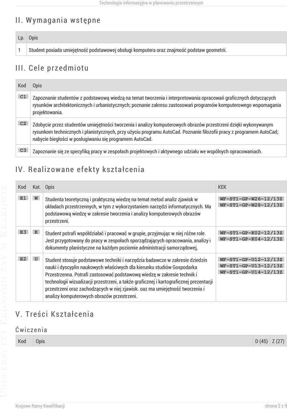 zakresu zastosowań programów komputerowego wspomagania projektowania.