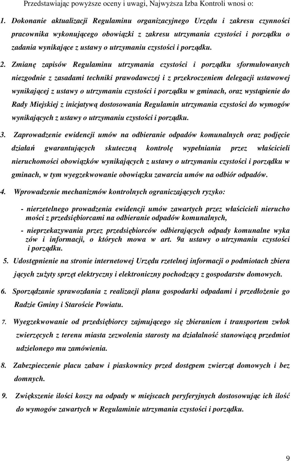 czystości i porządku. 2.