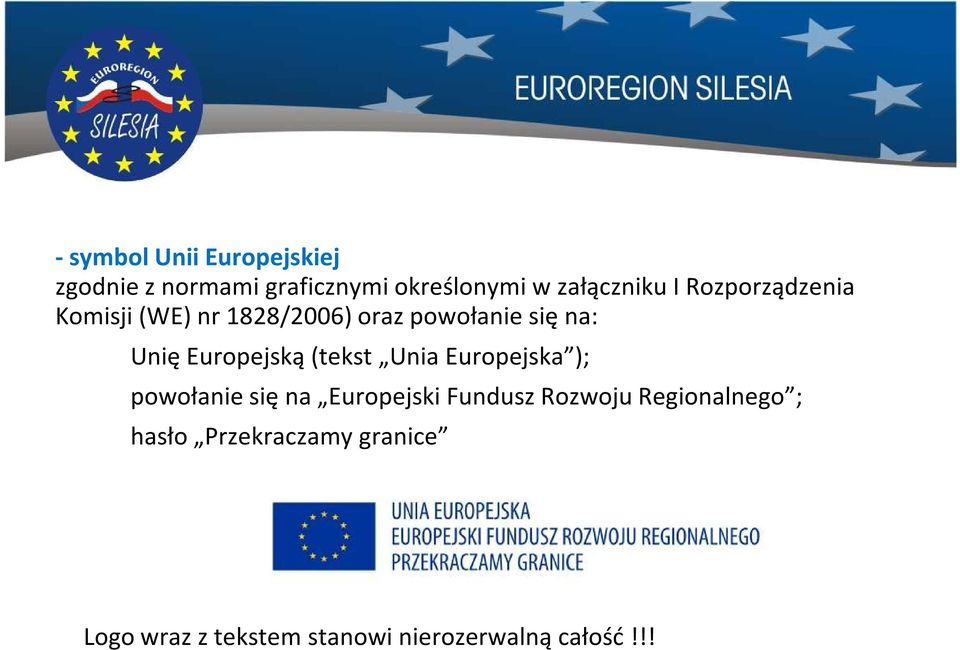(tekst Unia Europejska ); powołanie się na Europejski Fundusz Rozwoju