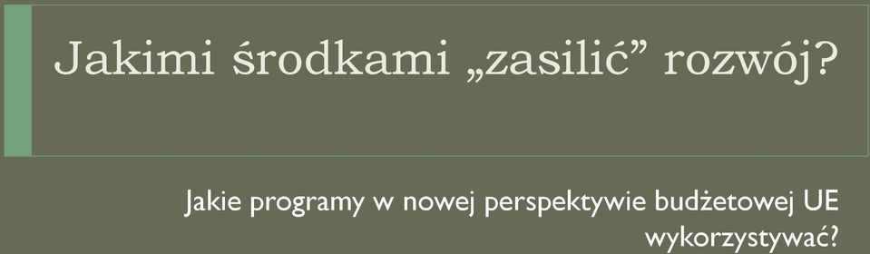 Jakie programy w nowej