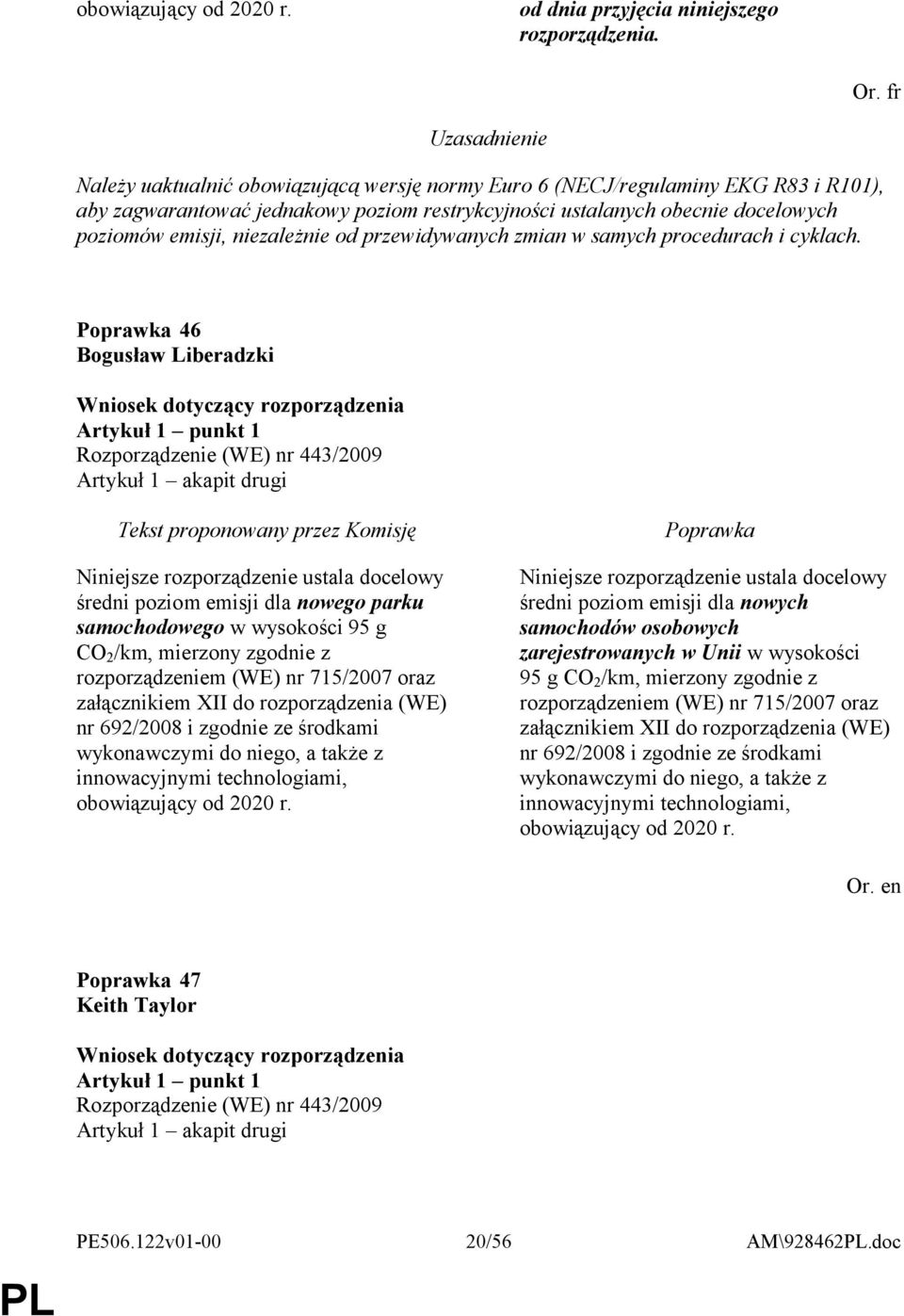 od przewidywanych zmian w samych procedurach i cyklach.