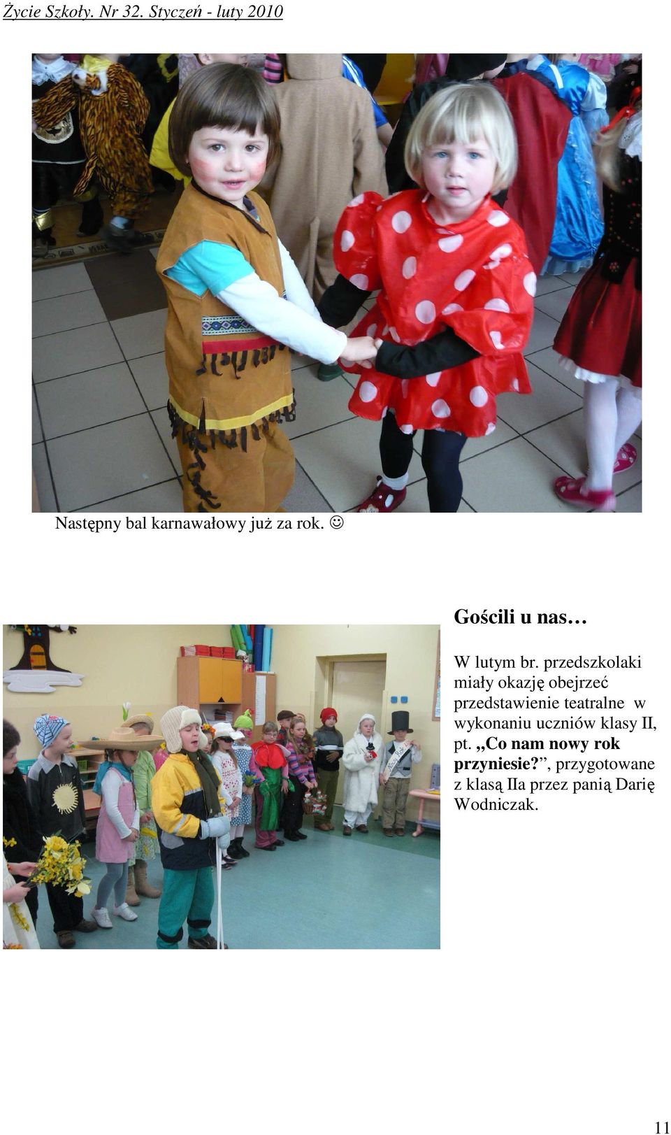przedszkolaki miały okazję obejrzeć przedstawienie teatralne