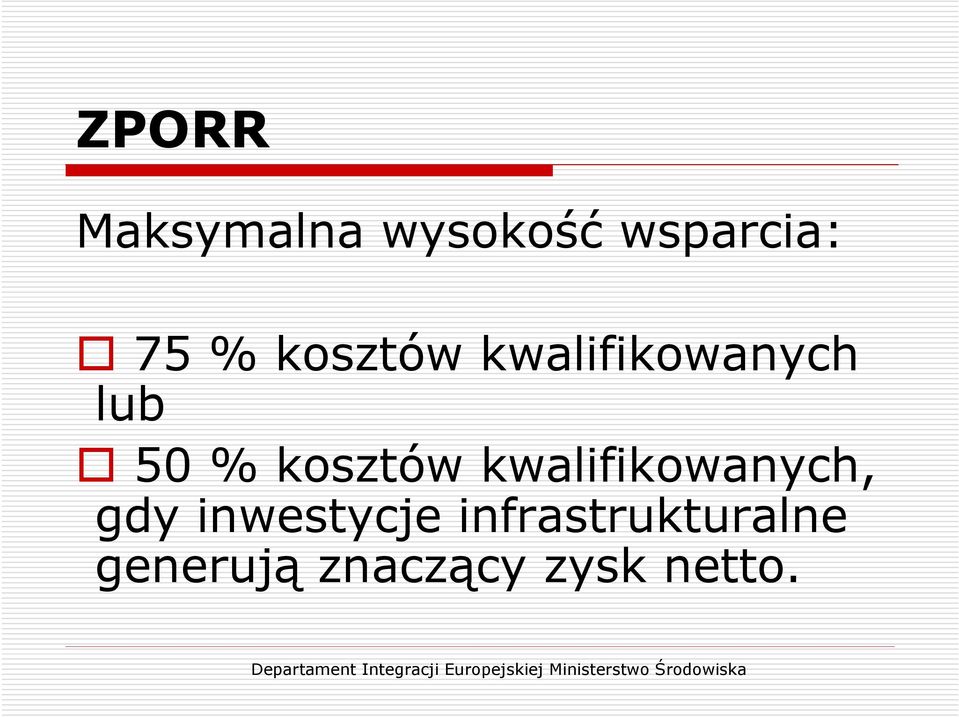 kwalifikowanych, gdy inwestycje