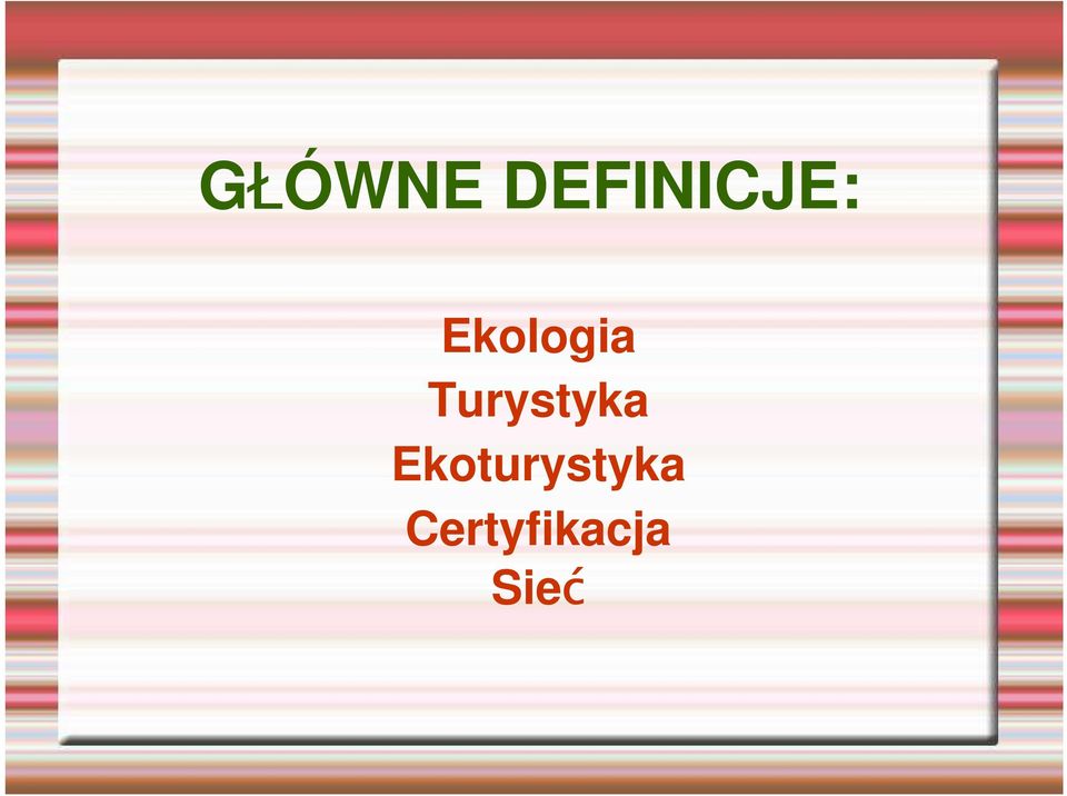 Ekologia