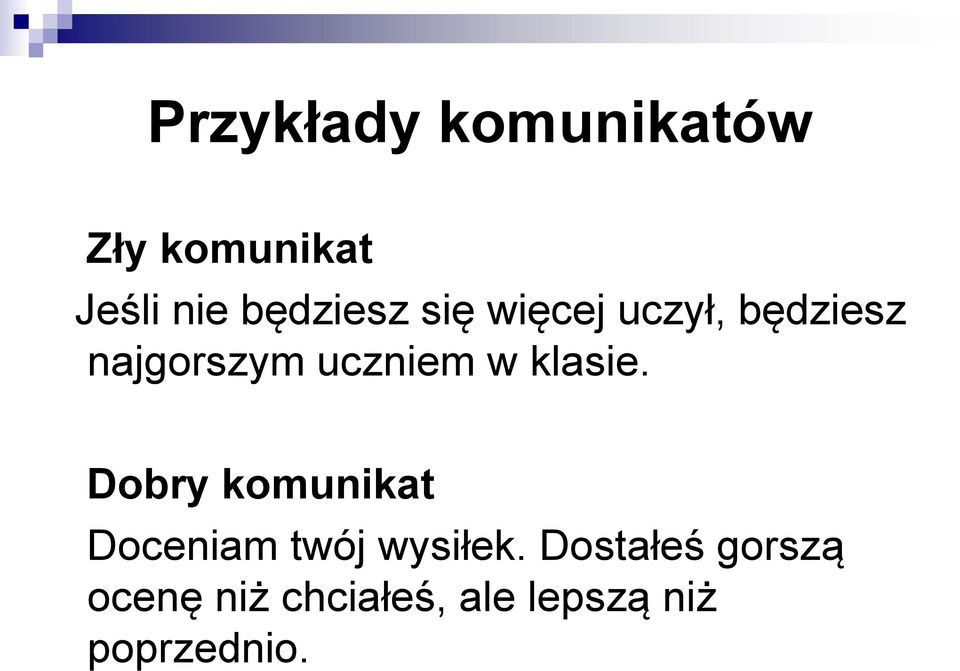 uczniem w klasie.