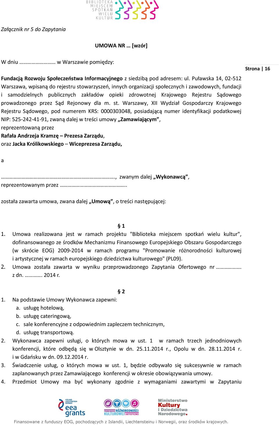 Sądowego prowadzonego przez Sąd Rejonowy dla m. st.