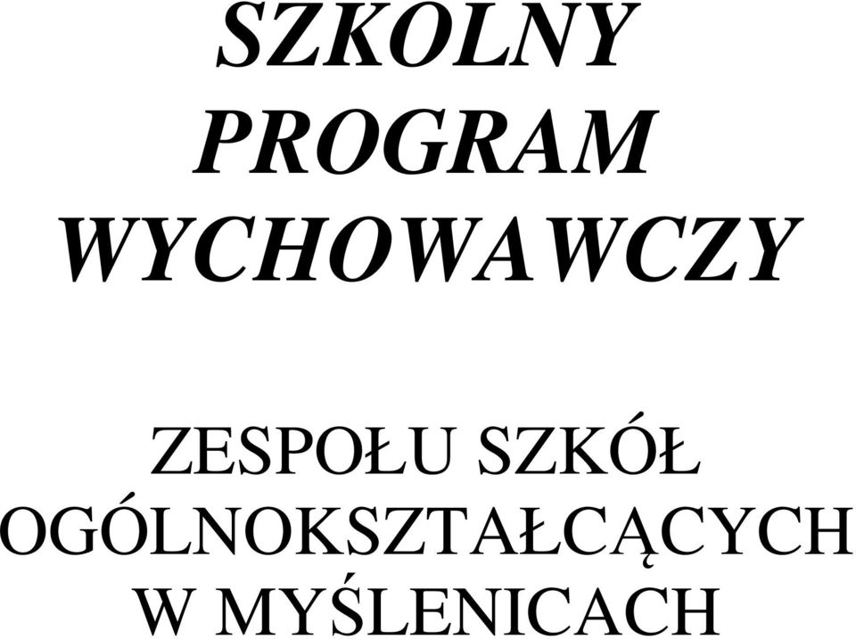 ZESPOŁU SZKÓŁ