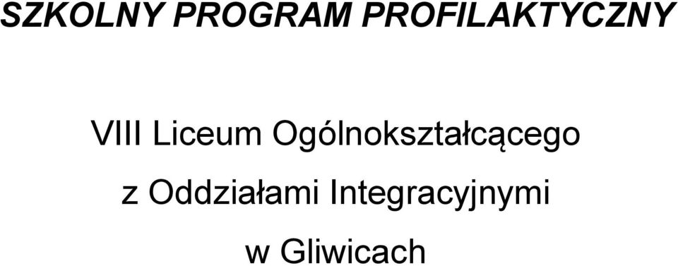 Liceum Ogólnokształcącego