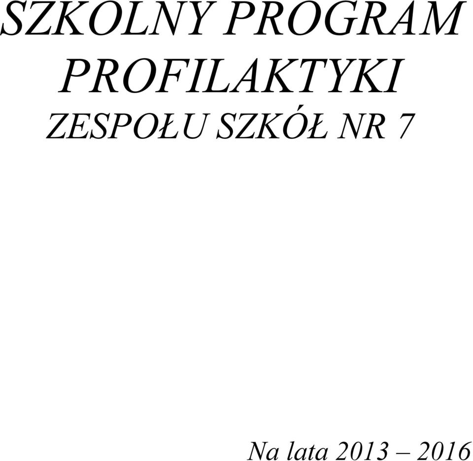 ZESPOŁU SZKÓŁ NR