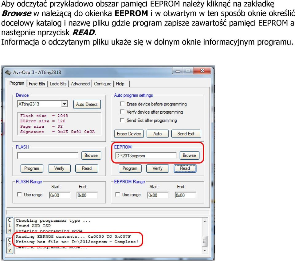 katalog i nazwę pliku gdzie program zapisze zawartość pamięci EEPROM a następnie