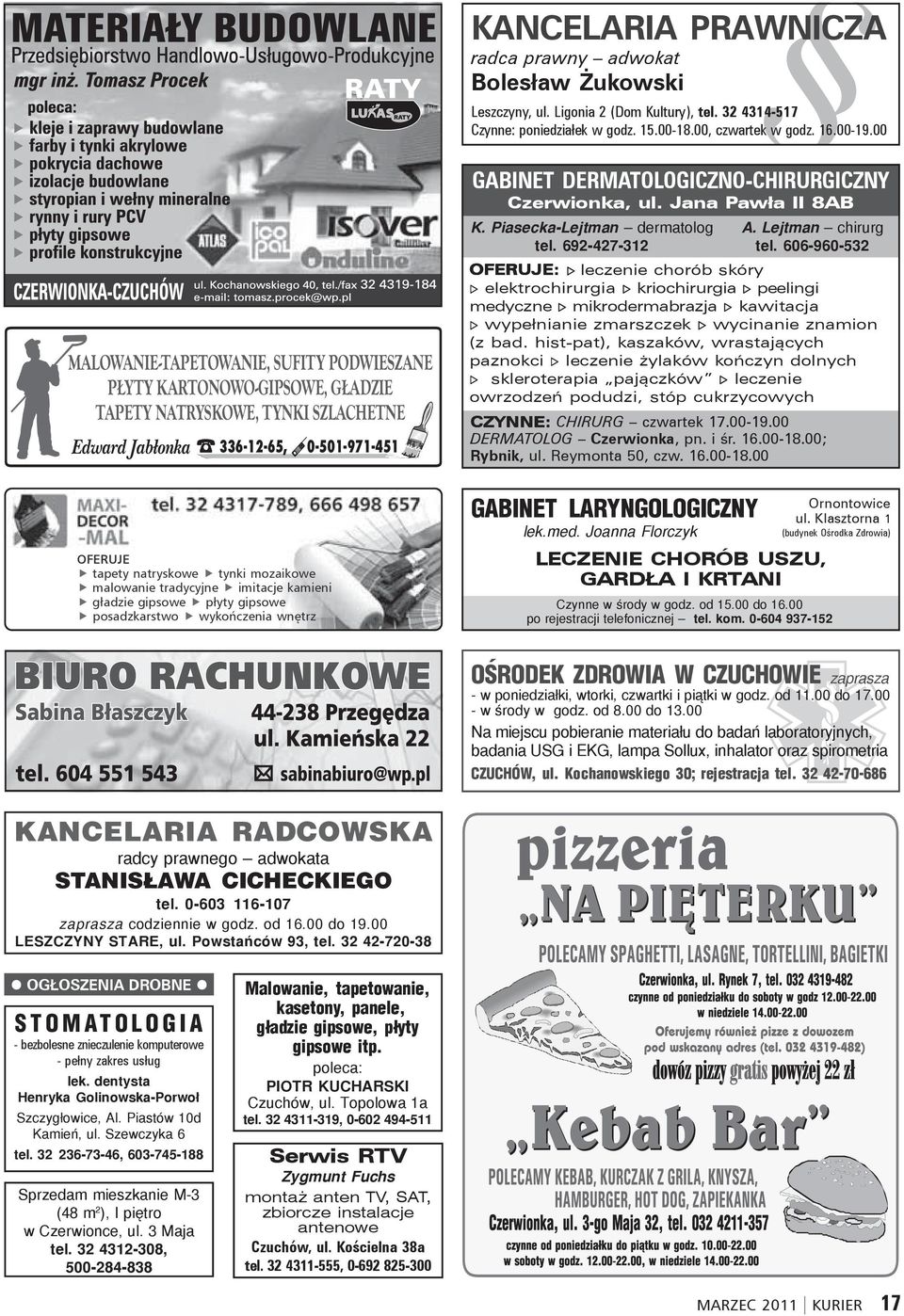 malowanie tradycyjne imitacje kamieni gładzie gipsowe płyty gipsowe posadzkarstwo wykończenia wnętrz GABINET DERMATOLOGICZNO-CHIRURGICZNY Czerwionka, ul.