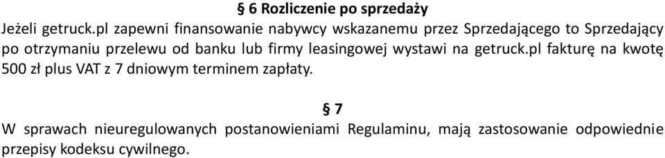 przelewu od banku lub firmy leasingowej wystawi na getruck.