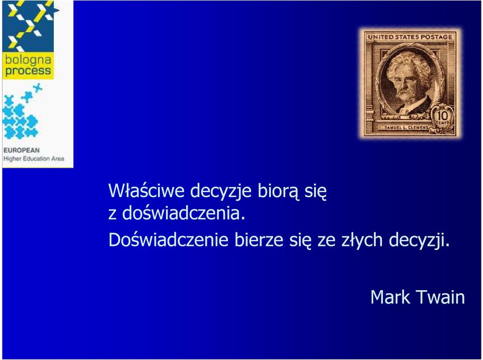 Doświadczenie bierze się