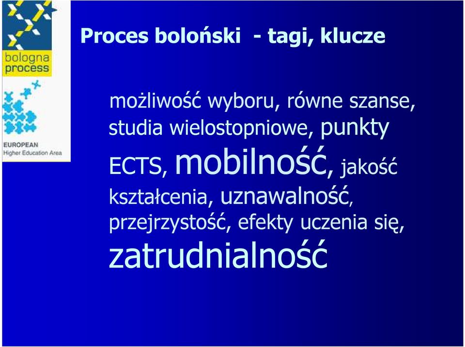 punkty ECTS, mobilność, jakość kształcenia,