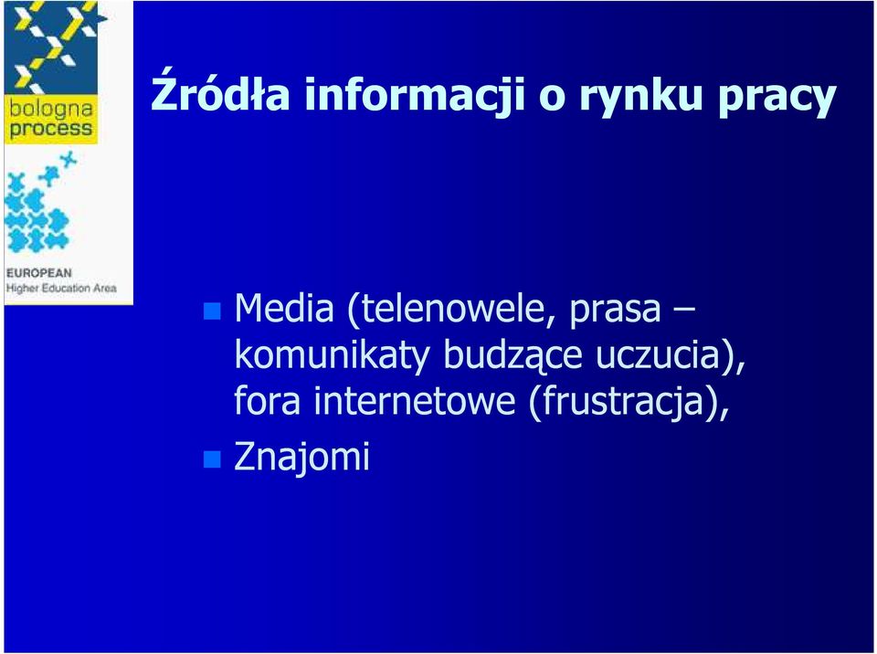 komunikaty budzące uczucia),