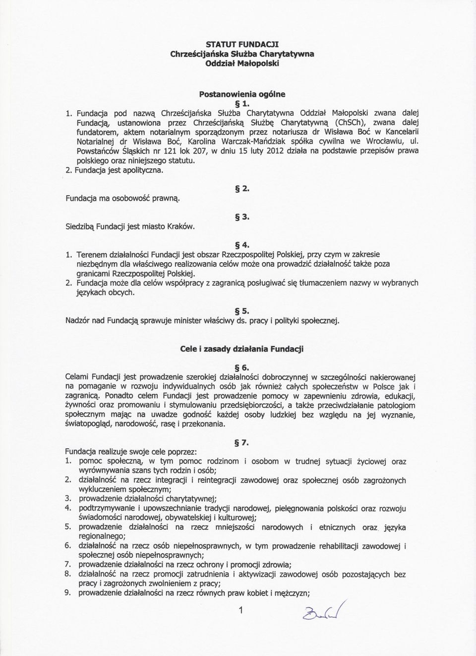 notarialnymsporzadzonymprzez notariusza dr Wislawa Boc w Kancelarii Notarialnej dr Wislawa Boc, KarolinaWarczak-Mandziakspólka cywilna we Wroclawiu,ul.
