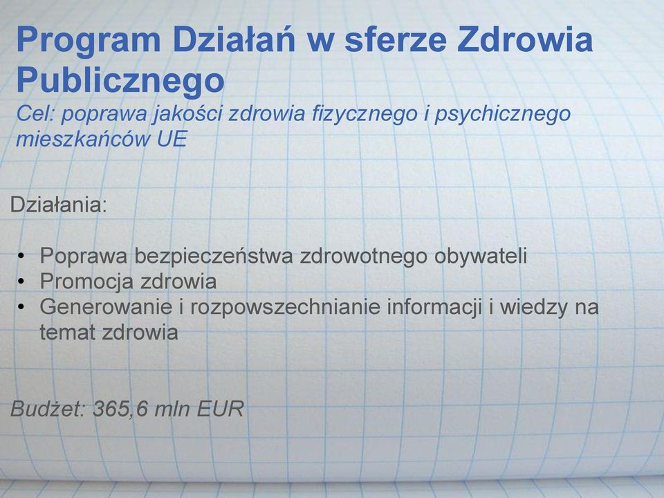 bezpieczeństwa zdrowotnego obywateli Promocja zdrowia Generowanie i