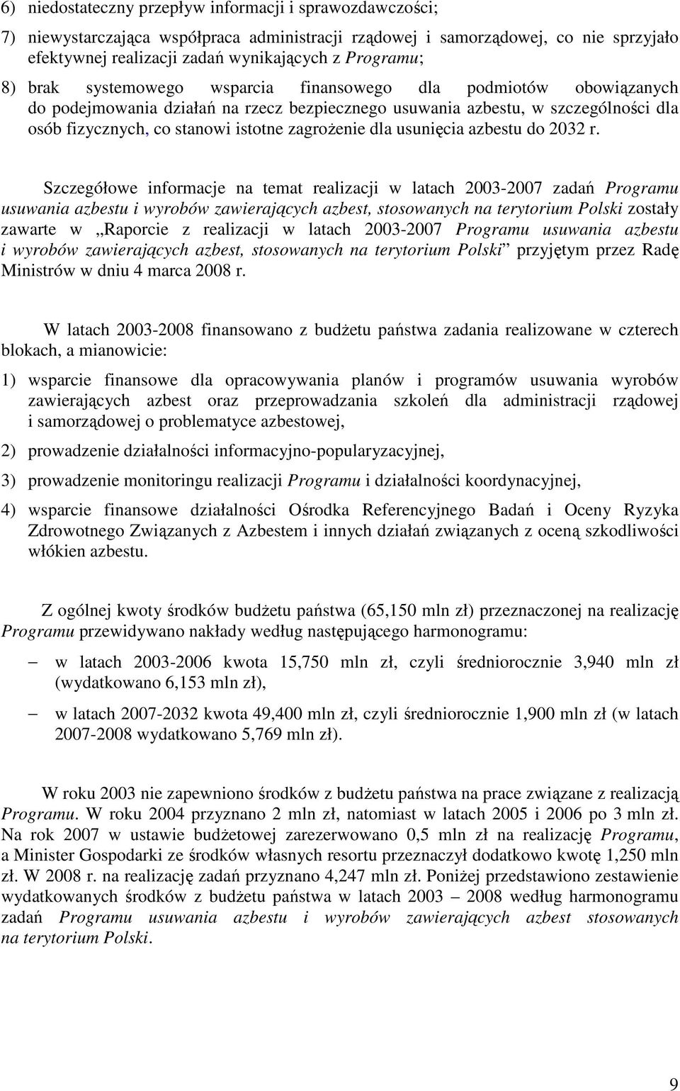 dla usunięcia azbestu do 2032 r.