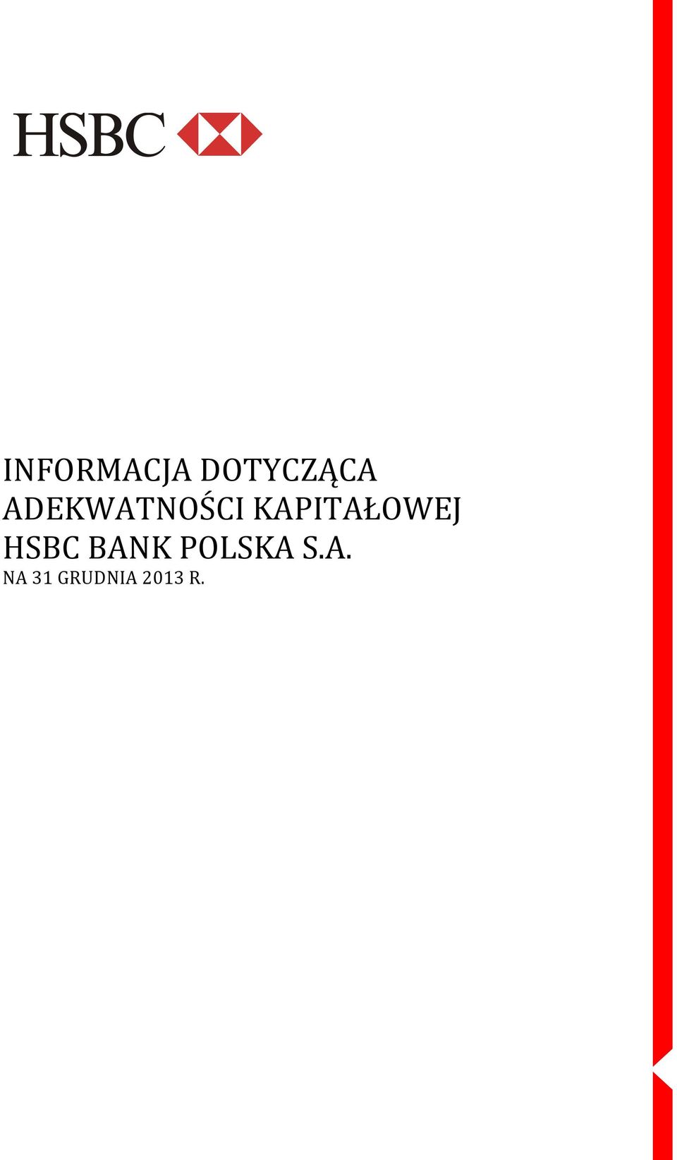 KAPITAŁOWEJ HSBC BANK