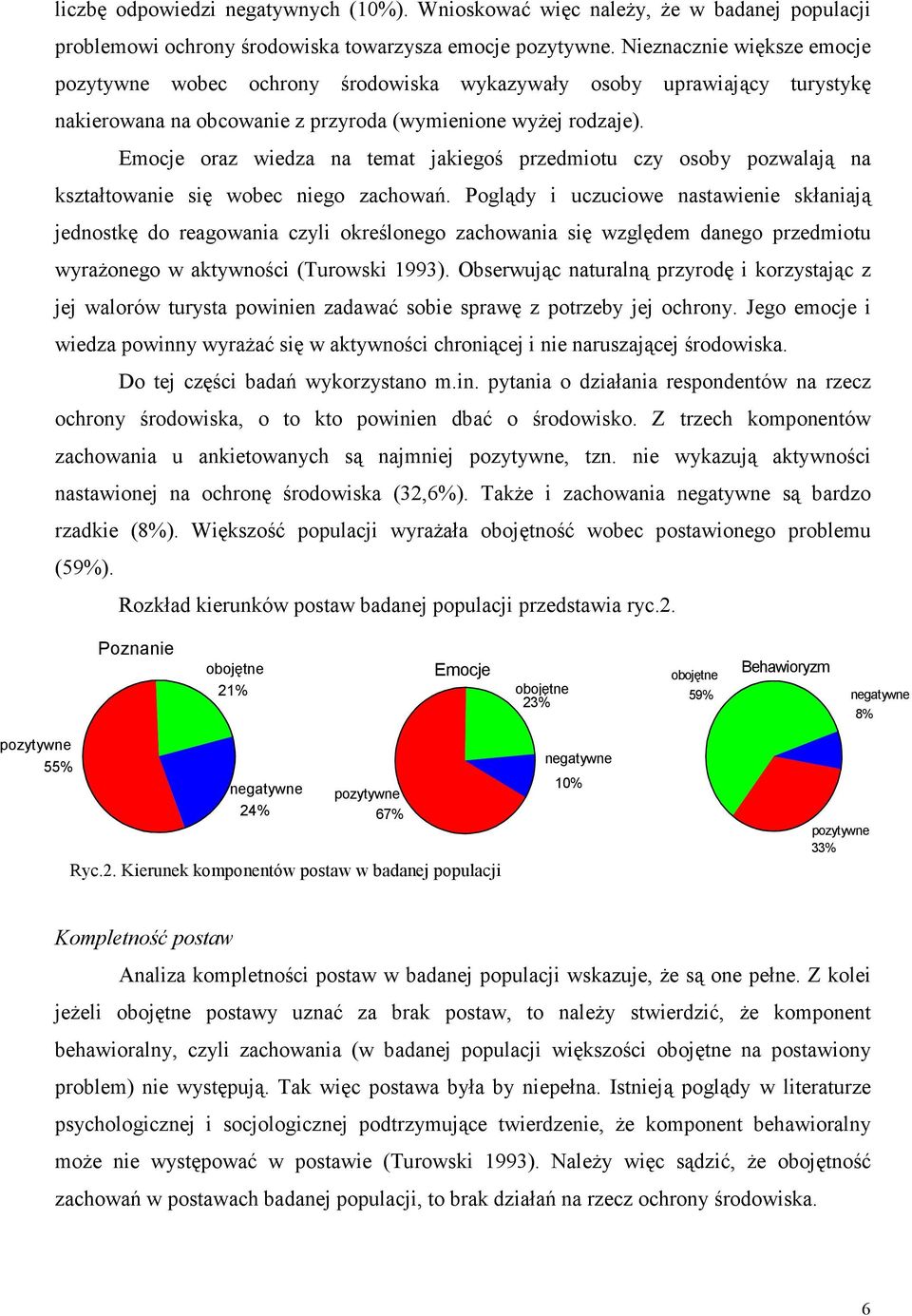Emocje oraz wiedza na temat jakiegoś przedmiotu czy osoby pozwalają na kształtowanie się wobec niego zachowań.