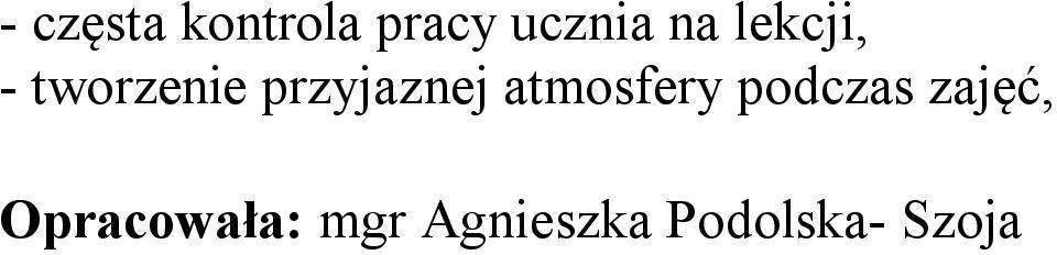 przyjaznej atmosfery podczas
