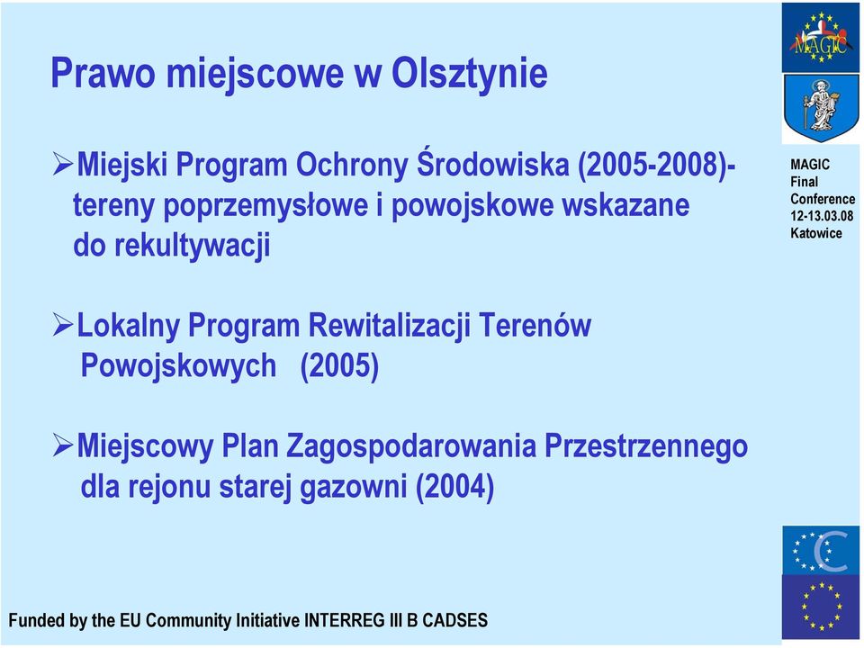 Terenów Powojskowych (2005) Miejscowy Plan Zagospodarowania Przestrzennego dla