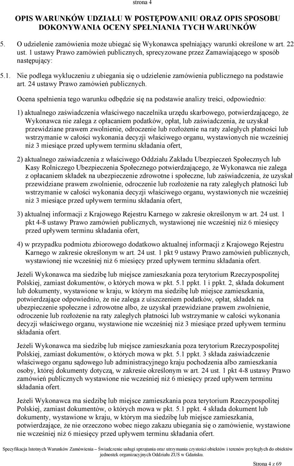 24 ustawy Prawo zamówień publicznych.
