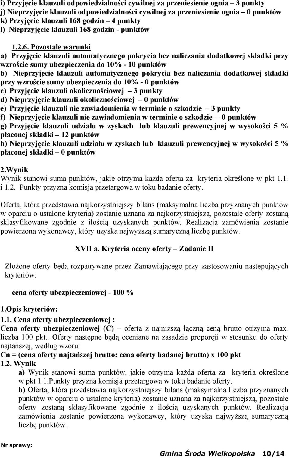 godzin - punktów 1.2.6.