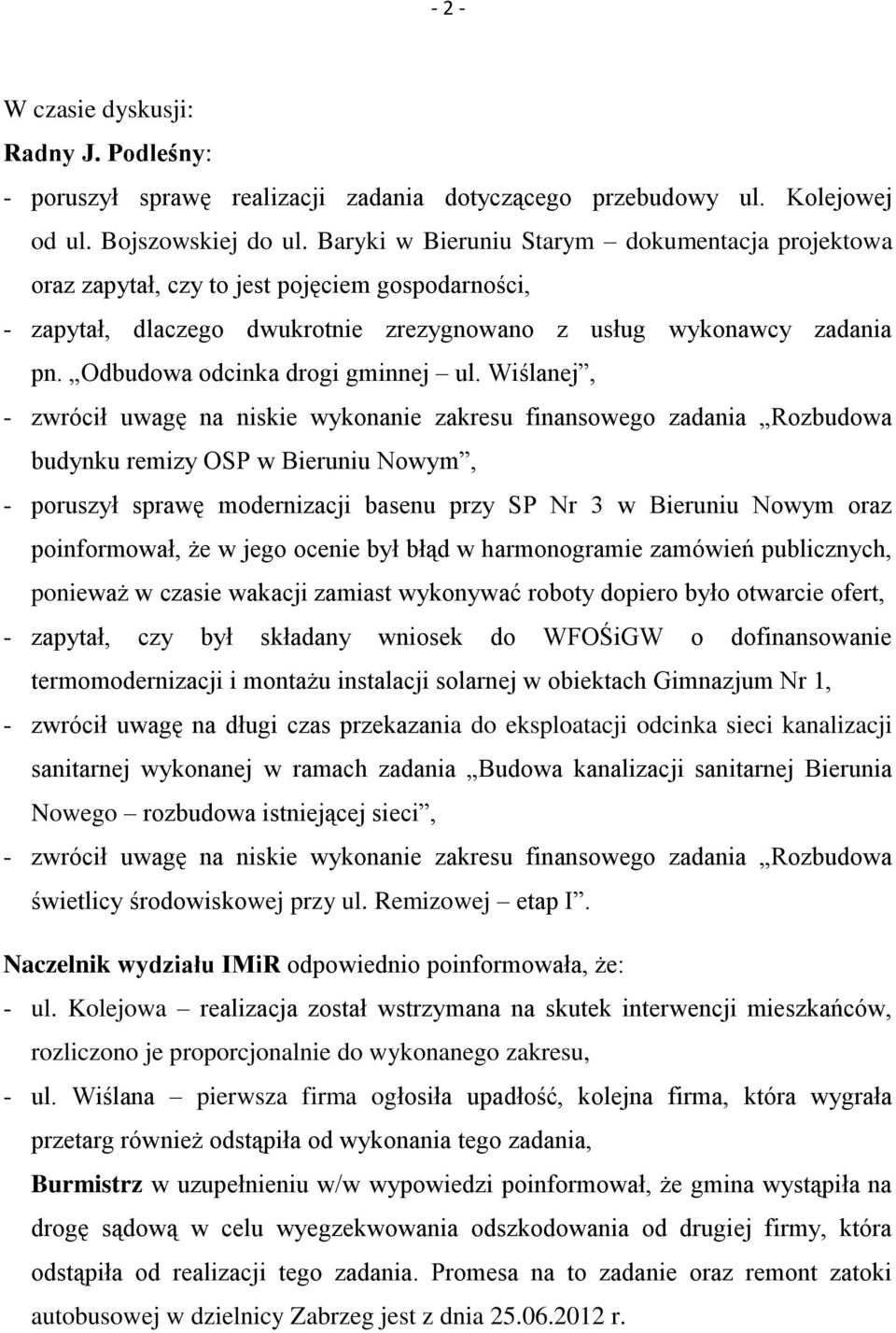 Odbudowa odcinka drogi gminnej ul.