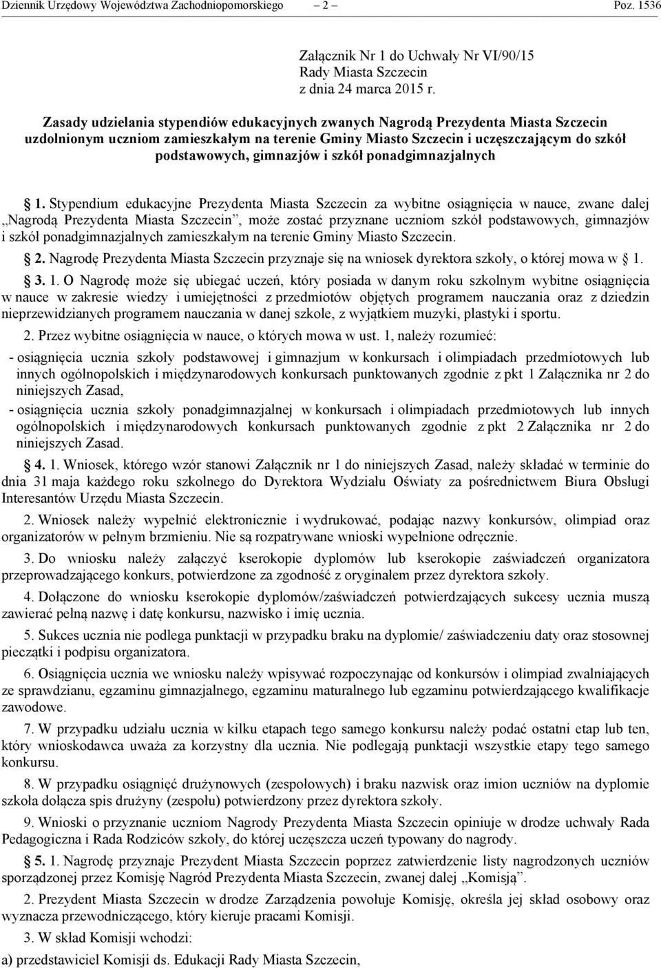 gimnazjów i szkół ponadgimnazjalnych 1.