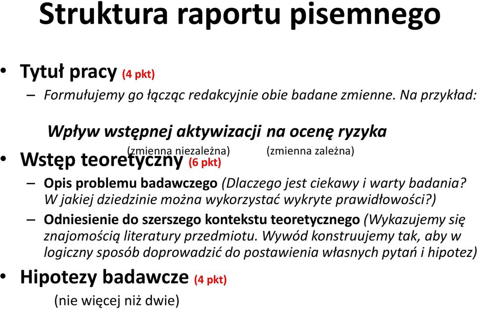 (Dlaczego jest ciekawy i warty badania? W jakiej dziedzinie można wykorzystać wykryte prawidłowości?