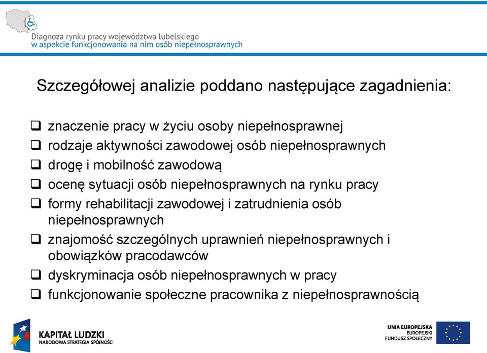 pracy formy rehabilitacji zawodowej i zatrudnienia osób niepełnosprawnych znajomość szczególnych uprawnień