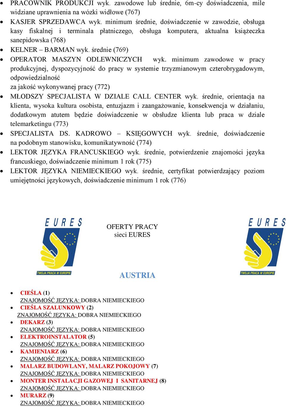 średnie (769) OPERATOR MASZYN ODLEWNICZYCH wyk.