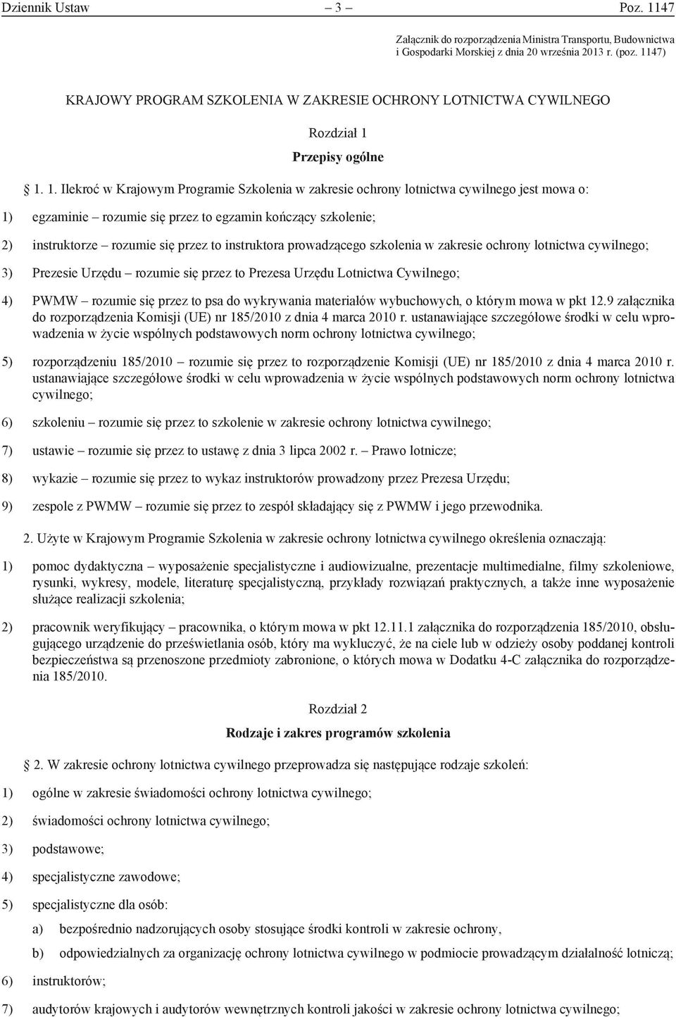 Przepisy ogólne 1.