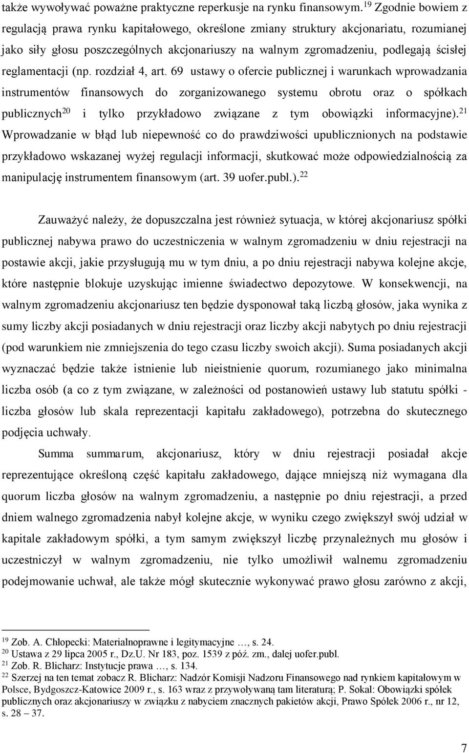 reglamentacji (np. rozdział 4, art.
