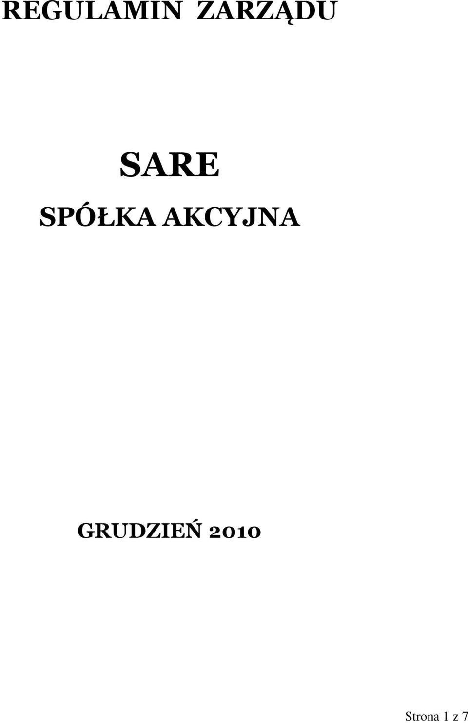 SPÓŁKA AKCYJNA