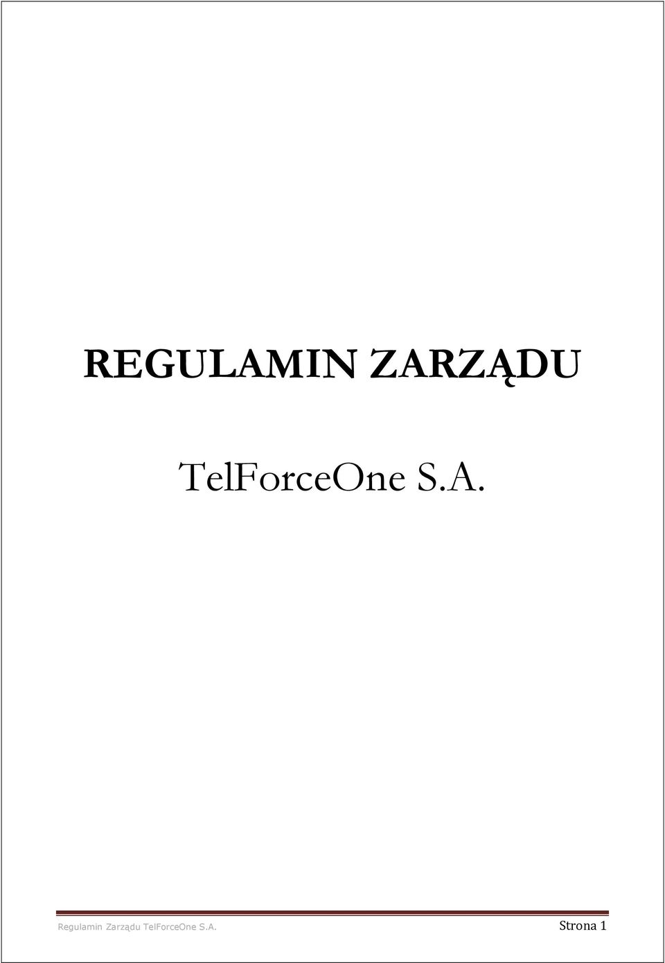 Regulamin Zarządu 