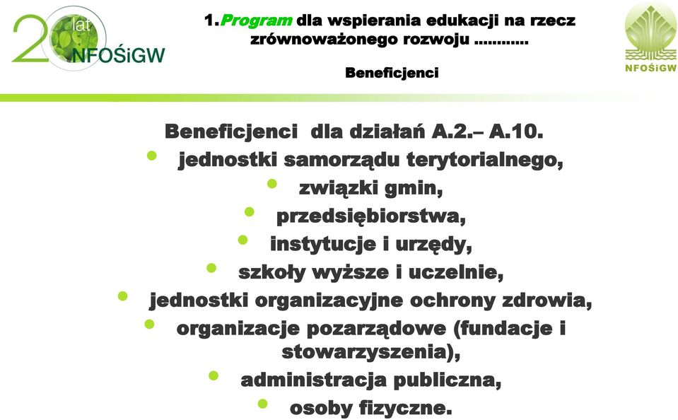 instytucje i urzędy, szkoły wyższe i uczelnie, jednostki organizacyjne